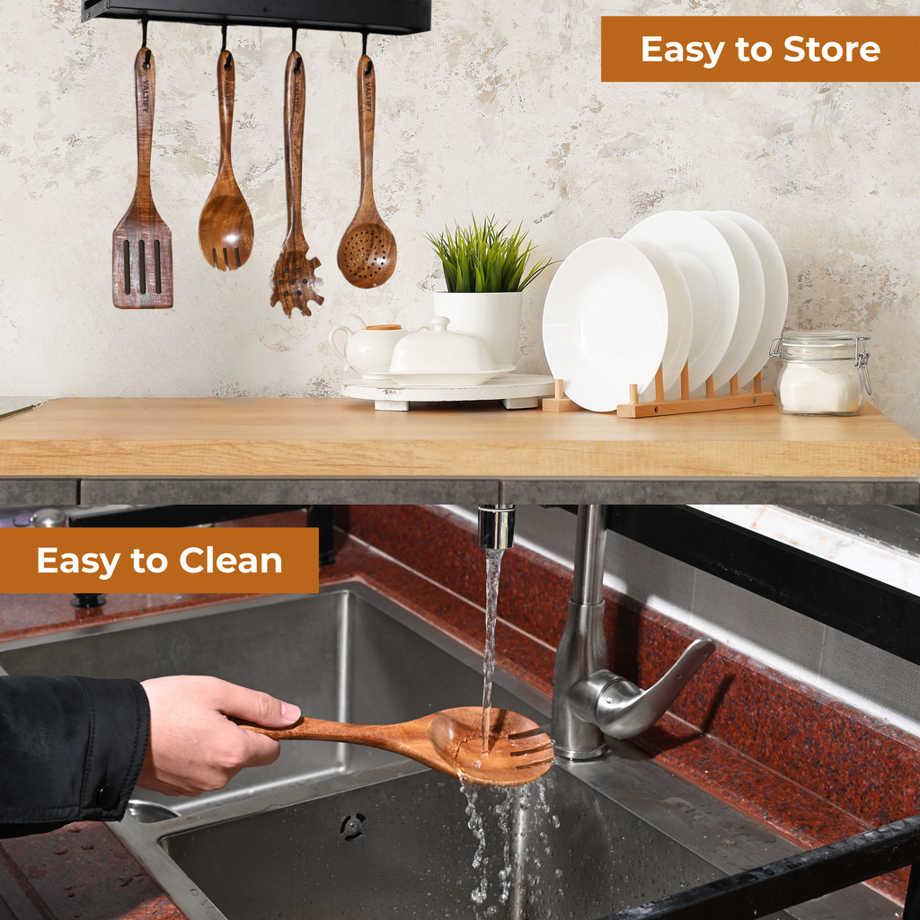6-Piece Teakwood Kitchen Utensil Set